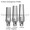 Astra Tech-compatible 4.0mm Osseospeed TX Straight Locking Abutment —collar heights 1.0, 2.0, 3.0mm — Titan Implants