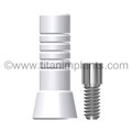 Innova Compatible Endopore Internal One-Stage 4.8mm Octabutment Plastic Coping With Ti Screw (IS-48IAPS-LC)