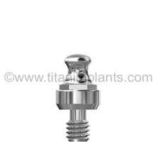 STERI-OSS-compatible 3.8mm Ball Head Abutment by Titan Implants