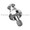 STERI-OSS-compatible 3.5mm External Hex Ball Head Abutment — angled view — Titan Implants