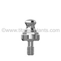 Calcitek-compatible 4.0mm Spline (Calcitek) Ball Head Abutment by Titan Implants