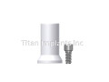 Titan Design 6.5mm TG Hex Abutment Plastic Sleeve with Titanium Screw