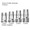 IMTEC-compatible 4.75mm External Hex Straight Locking Abutment — complete set view — Titan Implants
