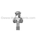BioHorizons External Hex Compatible 3.5mm Platform Diameter Ball Head Abutments With Metal Housing And Two Rubber O-Rings (S-SR-3EBHA-1.5-BH))