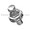 ZimVie / Biomet 3i-compatible 5.0mm External Hex Ball Head Abutment — angled view — Titan Implants