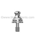 Biolok Compatible External Hex 5.0mm Platform Dameter Ball Head Abutments With Metal Housing And Two Rubber O-Rings (IE- 5EBHA-BL))