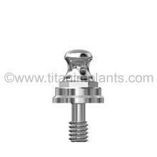 Innova-Corp-compatible 5.0mm External Hex Ball Head Abutment by Titan Implants