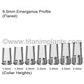 Impla-Med / Sterngold-compatible 4.0mm External Hex Straight Locking Abutment — complete set view — Titan Implants