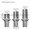 Bicon compatible 3.0mm post shouldered abutment with octagonal anti-rotation base and internally threaded chimney, fits 4.5, 5.0, and 6.0mm diameter Bicon implants, Grade 23 titanium — detail view — Titan Implants