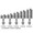 Straight emergence profile, 3.5mm diameter: narrow-platform healing abutment for anterior or narrow premolar sites requiring a minimal soft tissue footprint.