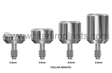Innova-Corp-compatible 4.1mm External Hex Healing Abutment — detail view — Titan Implants