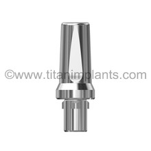 STERI-OSS-compatible 4.3mm Tri-Lobe / Tri-Channel Straight Locking Abutment by Titan Implants