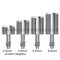 Nobel Biocare-compatible External Hex Healing Abutment — complete set view — Titan Implants