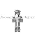 Nobel Biocare External Connection Compatible  Wide Platform (WP) Ball Head Abutment With Metal Housing And Two Rubber Rings (NB5-5EBHA-1.0)