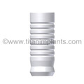 Swiss Implants Flat Top Compatible 3.8mm Implant UCLA Plastic Sleeve with Titanium Screw (S-38PSNH-FT-SI)