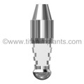 Calcitek-compatible 4.0mm Spline (Calcitek) Shouldered Abutment Analog (4.5mm Flare) by Titan Implants