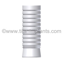 Calcitek-compatible 3.75/4.0mm Spline (Calcitek) UCLA Shouldered Abutment 4.5mm Flare Plastic Sleeve by Titan Implants
