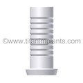 Calcitek-compatible  3.75/4.0mm Spline (Calcitek) Shouldered Abutment 5.5mm Flare UCLA Plastic Sleeve by Titan Implants