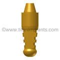 Sterngold (Impla-Med) Compatible Low Margin Conical Standard Abutment Analog (Brass) (IM-45LMSAAB)