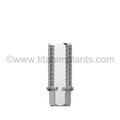 Zimmer Dental Screw-Vent and Tapered Screw-Vent Compatible 3.5mm Platform Titanium Base Abutment (Height 6.0mm) with Ti. screw (P-35TB6H-ZD)