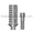 ZimVie / Zimmer Dental-compatible 3.5mm Screw-Vent Temporary Abutment — with titanium screw — Titan Implants