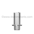 Zimmer Dental Screw-Vent and Tapered Screw-Vent Compatible 4.5mm Platform Titanium Base Abutment (Height 6.0mm) with Ti. screw (P-45TB6H-ZD)
