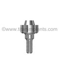 Zimmer Dental Screw-Vent and Tapered Screw-Vent Compatible 4.5mm Platform Tapered Abutments (Does not engage internal hex) (P-45TA-1-ZD)