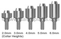 ZimVie / Zimmer Dental-compatible 4.5mm Internal Hex Tapered Abutment — complete set view — Titan Implants