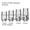 ZimVie / Zimmer Dental-compatible 4.5mm Internal Hex Straight Locking Abutment — complete set view — Titan Implants