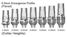 Core-Vent-compatible 3.5mm Straight Locking Abutment — complete set view — Titan Implants