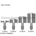 Bio-Lok-compatible 5.0mm External Hex Healing Abutment — complete set view — Titan Implants