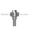 Keystone (Lifecore) Dental Renova Compatible 4.5/4.75mm Regular Diameter Prosthetic Connection Fixed Detachable Abutments (Screw-Retained) (P-45TA-1-LC)