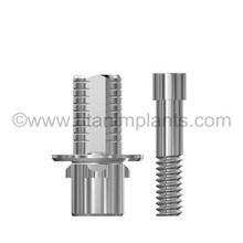 NobelReplace® Compatible Titanium Base Abutment — 6.0mm Internal Tri-Channel / Tri-Lobe — Titan Implants