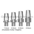 NobelReplace® Compatible Straight Locking Implant Abutment — 6.0mm Internal Tri-Channel / Tri-Lobe — complete set view — Titan Implants