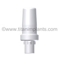 Nobel Biocare-compatible Tri-Lobe / Tri-Channel UCLA Plastic Sleeve by Titan Implants