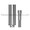 NobelReplace® Compatible Bar Post Abutment — RP 4.3mm Internal Tri-Channel / Tri-Lobe — complete set view — Titan Implants