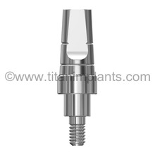NobelReplace® Compatible Post Abutment Non-Engaging — RP 4.3mm Internal Tri-Channel / Tri-Lobe — Titan Implants