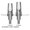 Nobel Biocare-compatible Tri-Lobe / Tri-Channel Post Abutment — complete set view — Titan Implants