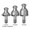 ZimVie / Biomet 3i-compatible 3.4mm External Hex Ball Head Abutment â€” complete set view â€” Titan Implants