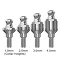 BioHorizons-compatible 3.5mm Internal Hex Ball Head Abutment — complete set view — Titan Implants