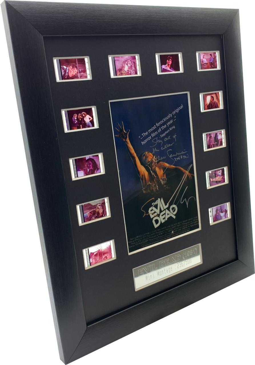 Cast Signed Evil Dead part 1 film cell (1981) - filmcell.co.uk