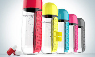 Pill Organiser Water Bottle 600ML 9477
