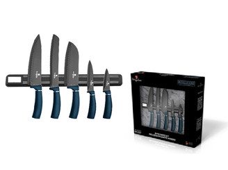 Berlinger Haus 6 pcs knife set with magnetic stand Metallic Line Aquamarine Edition