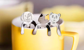 Happy animals stainless steel Spoon