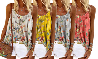 Butterfly PrintCliffon Cami 1018