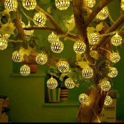  Moroccan ball solar string light 3285