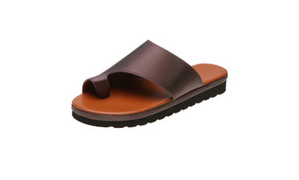 plus size toe sandals casual half drag comfortable breathable flat sandals 
