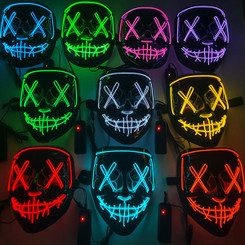Halloween glowing mask ghost walk cold light-La 9677 