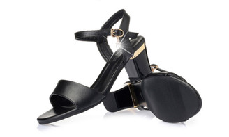 2304NEW-Women's Sandals Thick Heel Open Toe Fashion Plus Size High Heels6545