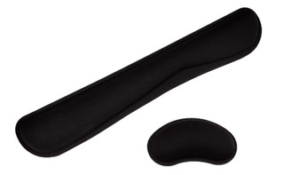 Keyboard wrist support support cushion set, non-slip ergonomic gel wrist support support with memory foam, suitable for Mac computer laptop computer work game home,